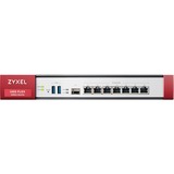 Zyxel USG Flex 500 firewall (hardware) 1U 2,3 Gbit/sek. 2,3 Gbit/sek., 0,81 Gbit/sek., 82,23 BUT/t, 41,5 dB, 529688 t, IPSEC, SSL/TLS
