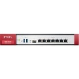 Zyxel USG Flex 500 firewall (hardware) 1U 2,3 Gbit/sek. 2,3 Gbit/sek., 0,81 Gbit/sek., 82,23 BUT/t, 41,5 dB, 529688 t, IPSEC, SSL/TLS