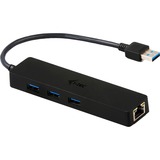 i-tec Advance U3GL3SLIM interface hub USB 3.2 Gen 1 (3.1 Gen 1) Type-A Sort, USB hub USB 3.2 Gen 1 (3.1 Gen 1) Type-A, RJ-45, USB 3.2 Gen 1 (3.1 Gen 1) Type-A, Sort, 0,17 m, Gigabit Ethernet, IEEE 802.3,IEEE 802.3ab,IEEE 802.3az,IEEE 802.3u