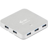 i-tec Metal U3HUBMETAL7 interface hub USB 3.2 Gen 1 (3.1 Gen 1) Type-A 5000 Mbit/s Sølv, USB hub Sølv, USB 3.2 Gen 1 (3.1 Gen 1) Type-A, USB 3.2 Gen 1 (3.1 Gen 1) Type-A, 5000 Mbit/s, Sølv, Metal, Vekselstrøm