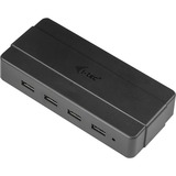 i-tec U3HUB445 interface hub USB 3.2 Gen 1 (3.1 Gen 1) Type-B 5000 Mbit/s Sort, USB hub Sort, USB 3.2 Gen 1 (3.1 Gen 1) Type-B, USB 3.2 Gen 1 (3.1 Gen 1) Type-A, 5000 Mbit/s, Sort, 0,9 m, Vekselstrøm
