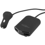 Ansmann 1000-0017 oplader til mobil enhed Sort Automatisk Sort, Automatisk, Cigartænder, 5 V, 9,6 A, 1,8 m, Sort