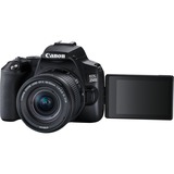 Canon EOS 250D + EF-S 18-55mm f/3.5-5.6 III SLR kamerasæt 24,1 MP CMOS 6000 x 4000 pixel Sort, Digital kamera Sort, 24,1 MP, 6000 x 4000 pixel, CMOS, 4K Ultra HD, Berøringsskærm, Sort