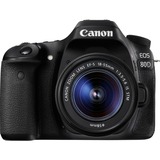 Canon EOS 80D + EF-S 18-55 IS STM SLR kamerasæt 24,2 MP CMOS 6000 x 4000 pixel Sort, Digital kamera Sort, 24,2 MP, 6000 x 4000 pixel, CMOS, Fuld HD, 650 g, Sort