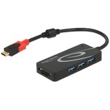 DeLOCK HUB USB 3.0 USB Type-C > 3 Port extern USB 3.2 Gen 1 (3.1 Gen 1) Type-C 5000 Mbit/s Sort, USB hub Sort, USB 3.2 Gen 1 (3.1 Gen 1) Type-C, USB 3.2 Gen 1 (3.1 Gen 1) Type-A, MMC, MMC Mobile, MMCmicro, MicroSD (TransFlash), MicroSDHC, MicroSDXC, MiniSD, MiniSDHC, RS-MMC,..., 5000 Mbit/s, Sort, 5 V