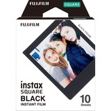 Fujifilm Instax Square Black Frame schwarz instant film 10 stk 62 x 62 mm, Fotopapir 10 stk