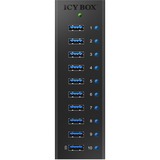 ICY BOX IB-AC6110 USB 3.2 Gen 1 (3.1 Gen 1) Type-B 5000 Mbit/s Sort, USB hub Sort, USB 3.2 Gen 1 (3.1 Gen 1) Type-B, USB 3.2 Gen 1 (3.1 Gen 1) Type-A, 5000 Mbit/s, Sort, Aluminium, Kina