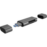 ICY BOX IB-CR200-C kortlæser USB 2.0 Anthracit antracit, MMC, MicroSD (TransFlash), MicroSDHC, MicroSDXC, SD, SDHC, SDXC, Anthracit, 480 Mbit/s, Aluminium, Plast, USB 2.0, USB