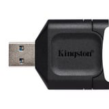 Kingston MobileLite Plus kortlæser USB 3.2 Gen 1 (3.1 Gen 1) Type-A Sort Sort, SD, Sort, Windows 10, Windows 8.1, Windows 8, Mac OS X v. 10.10.x+, Linux v.2.6.x+, Chrome OS, USB 3.2 Gen 1 (3.1 Gen 1) Type-A, 0 - 60 °C, -20 - 70 °C