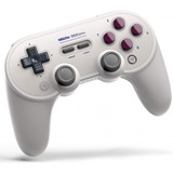 8BitDo SN30 Pro+ Grå, Hvid Bluetooth Gamepad grå, Gamepad, Kabel & trådløs, Bluetooth, USB Type-C, Grå, Hvid, Kabel/batteri