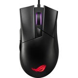 ASUS ROG Gladius II Core mus Højre hånd USB Type-A Optisk 6200 dpi, Gaming mus Sort, Højre hånd, Optisk, USB Type-A, 6200 dpi, Sort