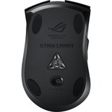 ASUS ROG Strix Carry mus Højre hånd RF trådløs + Bluetooth Optisk 7200 dpi, Gaming mus Sort, Højre hånd, Optisk, RF trådløs + Bluetooth, 7200 dpi, Sort