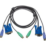 ATEN AT-2L5002P/C KVM-Kabler, Kabel 1,8 m, PS/2, PS/2, VGA, VGA, 2xPS/2, VGA, 2xPS/2