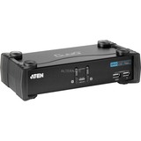 ATEN CS1762A-AT-G KVM Switch Sort, KVM-switchen Sort, Aten CS1762A-AT-G, 1920 x 1200 pixel, WUXGA, 3,78 W, Sort, Detail