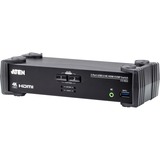 ATEN CS1822-AT-G KVM Switch Sort, KVM-switchen 4096 x 2160 pixel, 4K Ultra HD, 1,78 W, Sort