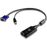 ATEN KA7175-AX KVM-kabel Sort, Blå, Metallic, Adapter Sort, USB, USB, VGA, Sort, Blå, Metallic, RJ-45, 1 x RJ-45