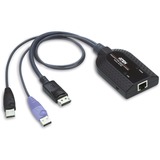 ATEN KA7189 KVM-kabel Sort, Lilla, Adapter Sort, USB, USB, DisplayPort, Sort, Lilla, RJ-45, 1 x RJ-45