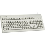 CHERRY G80-3000 tastatur Universel USB QWERTY US engelsk Grå Beige, Amerikansk layout, Røde kirsebær MX, Fuld størrelse (100 %), Ledningsført, USB, Mekanisk, QWERTY, Grå