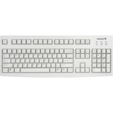 CHERRY G83-6104 tastatur USB QWERTY US engelsk Grå Beige, Amerikansk layout, Fuld størrelse (100 %), Ledningsført, USB, QWERTY, Grå