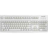 CHERRY G83-6104 tastatur Universel USB QWERTY US engelsk Grå Beige, Amerikansk layout, Fuld størrelse (100 %), Ledningsført, USB, QWERTY, Grå