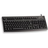 CHERRY G83-6104 tastatur Universel USB QWERTY US engelsk Sort Sort, Amerikansk layout, Fuld størrelse (100 %), Ledningsført, USB, QWERTY, Sort