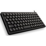 CHERRY G84-4100 tastatur USB QWERTY US engelsk Sort Sort, Amerikansk layout, Cherry mekanisk, Mini, Ledningsført, USB, QWERTY, Sort