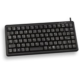 CHERRY G84-4100 tastatur USB QWERTY US engelsk Sort Sort, Amerikansk layout, Cherry mekanisk, Mini, Ledningsført, USB, QWERTY, Sort