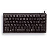 CHERRY G84-4100 tastatur USB QWERTY US engelsk Sort Sort, Amerikansk layout, Cherry mekanisk, Mini, Ledningsført, USB, QWERTY, Sort