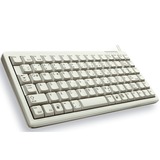 CHERRY G84-4100 tastatur Universel USB QWERTY US engelsk Grå Hvid, Amerikansk layout, Cherry mekanisk, Mini, Ledningsført, USB, QWERTY, Grå