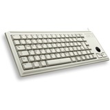 CHERRY G84-4400 tastatur PS/2 QWERTY US engelsk Grå Beige, Amerikansk layout, Cherry mekanisk, Fuld størrelse (100 %), Ledningsført, PS/2, QWERTY, Grå
