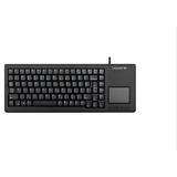 CHERRY XS Touchpad tastatur Universel USB QWERTY US engelsk Sort Sort, Amerikansk layout, Fuld størrelse (100 %), Ledningsført, USB, QWERTY, Sort