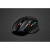 Corsair DARK CORE RGB PRO mus Højre hånd RF Wireless + Bluetooth + USB Type-A Optisk 18000 dpi, Gaming mus Sort, Højre hånd, Optisk, RF Wireless + Bluetooth + USB Type-A, 18000 dpi, Sort