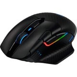 Corsair DARK CORE RGB PRO mus Højre hånd RF Wireless + Bluetooth + USB Type-A Optisk 18000 dpi, Gaming mus Sort, Højre hånd, Optisk, RF Wireless + Bluetooth + USB Type-A, 18000 dpi, Sort