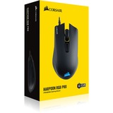 Corsair Harpoon RGB Pro mus Højre hånd USB Type-A Optisk 12000 dpi, Gaming mus Sort, Højre hånd, Optisk, USB Type-A, 12000 dpi, Sort