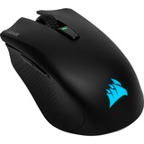 Corsair Harpoon RGB Wireless mus Højre hånd RF trådløs + Bluetooth Optisk 10000 dpi, Gaming mus Sort, Højre hånd, Optisk, RF trådløs + Bluetooth, 10000 dpi, Sort