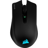 Corsair Harpoon RGB Wireless mus Højre hånd RF trådløs + Bluetooth Optisk 10000 dpi, Gaming mus Sort, Højre hånd, Optisk, RF trådløs + Bluetooth, 10000 dpi, Sort