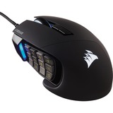 Corsair Scimitar RGB Elite mus Højre hånd USB Type-A Optisk 18000 dpi, Gaming mus Sort, Højre hånd, Optisk, USB Type-A, 18000 dpi, Sort