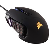 Corsair Scimitar RGB Elite mus Højre hånd USB Type-A Optisk 18000 dpi, Gaming mus Sort, Højre hånd, Optisk, USB Type-A, 18000 dpi, Sort