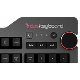 Das Keyboard DASK4MKPROCLI tastatur USB QWERTY Sort, Gaming-tastatur Sort, Amerikansk layout, Kirsebær MX blå, Standard, Kabel, USB, QWERTY, Sort