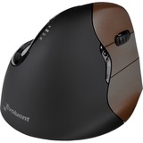 Evoluent Evoluent 4 Right Small Wireless mus Højre hånd RF trådløst Optisk 2600 dpi Sort/Brown, Højre hånd, Optisk, RF trådløst, 2600 dpi, Sort, Brun