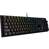 GIGABYTE AORUS K1 tastatur USB Sort, Gaming-tastatur Sort, DE-layout, Røde kirsebær MX, Fuld størrelse (100 %), USB, Mekanisk, RGB LED, Sort