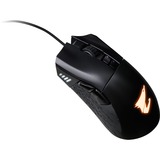 GIGABYTE AORUS M3 mus Højre hånd USB Type-A Optisk 6400 dpi, Gaming mus Sort (mat), Højre hånd, Optisk, USB Type-A, 6400 dpi, 12500 fps, Sort