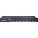 Inter-Tech KVM AS-9108DU KVM Switch Stativ-montering Sort, KVM-switchen 1920 x 1080 pixel, Fuld HD, Stativ-montering, Sort