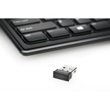 Kensington Advance Fit tastatur RF trådløst QWERTY Engelsk Sort Sort, Layout i Storbritannien, Mini, RF trådløst, QWERTY, Sort