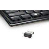 Kensington Advance Fit tastatur RF trådløst Tysk Sort Sort, DE-layout, Fuld størrelse (100 %), Trådløs, RF trådløst, Sort
