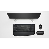 Kensington Keyboard AdvanceFit Wireless Black US Int, Tastatur Sort, Amerikansk layout, Fuld størrelse (100 %), Trådløs, Bluetooth, QWERTY, Sort
