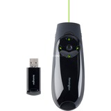 Kensington Presenter Expert med grøn laser, Studievært Sort/Højglans sort, RF, USB, 45 m, Sort
