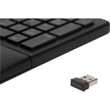 Kensington Pro Fit Ergo tastatur Bluetooth Sort, DE-layout, Trådløs, Bluetooth