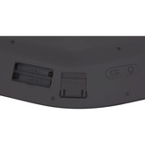 Kensington Pro Fit Ergo tastatur Universel RF trådløs + USB QWERTZ Tysk Sort Sort, DE-layout, Fuld størrelse (100 %), Kabel & trådløs, RF trådløs + USB, QWERTZ, Sort