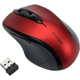 Kensington Pro Fit® trådløs mus i mellemstørrelse – rød Rød, Højre hånd, Optisk, RF trådløst, 1600 dpi, Rød